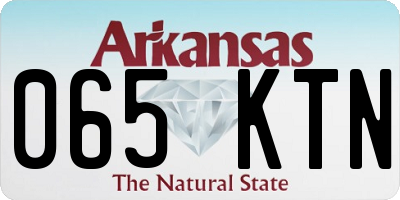 AR license plate 065KTN