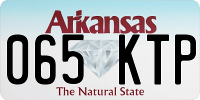 AR license plate 065KTP