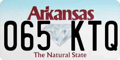 AR license plate 065KTQ