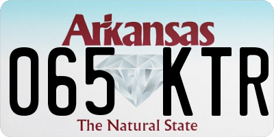 AR license plate 065KTR