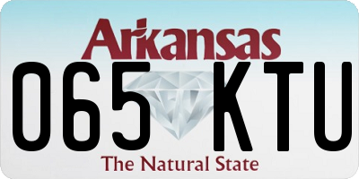 AR license plate 065KTU