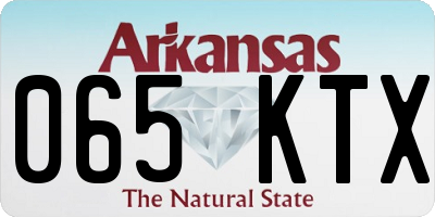 AR license plate 065KTX
