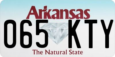 AR license plate 065KTY