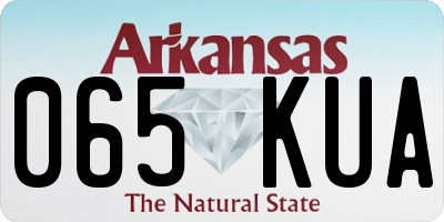 AR license plate 065KUA