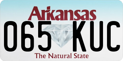 AR license plate 065KUC