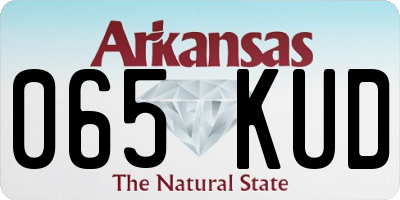 AR license plate 065KUD