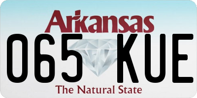 AR license plate 065KUE