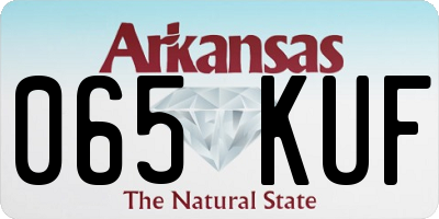 AR license plate 065KUF
