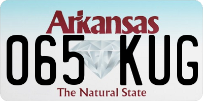 AR license plate 065KUG