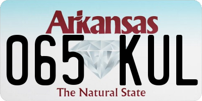 AR license plate 065KUL