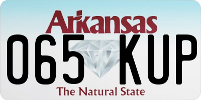 AR license plate 065KUP