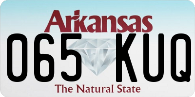 AR license plate 065KUQ