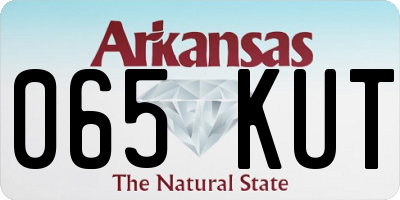 AR license plate 065KUT