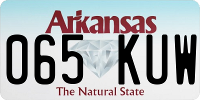 AR license plate 065KUW