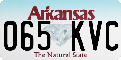 AR license plate 065KVC