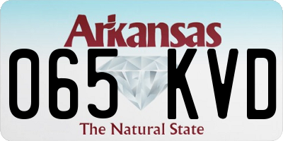 AR license plate 065KVD