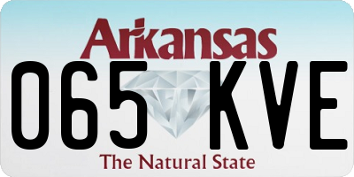 AR license plate 065KVE