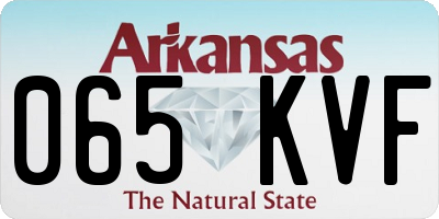AR license plate 065KVF