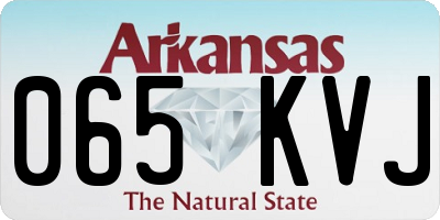 AR license plate 065KVJ