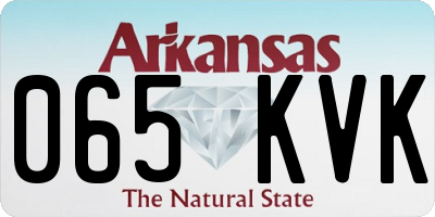 AR license plate 065KVK