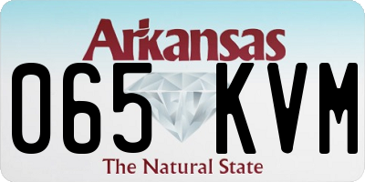 AR license plate 065KVM