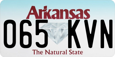 AR license plate 065KVN