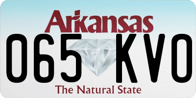 AR license plate 065KVO
