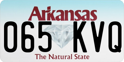 AR license plate 065KVQ