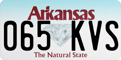 AR license plate 065KVS