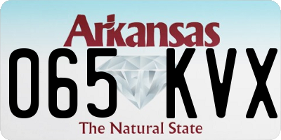 AR license plate 065KVX