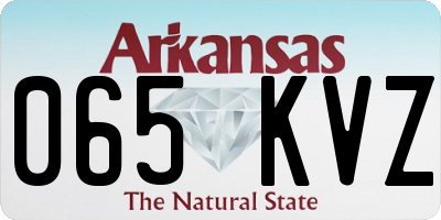 AR license plate 065KVZ
