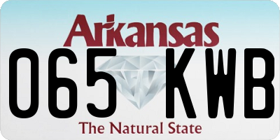 AR license plate 065KWB
