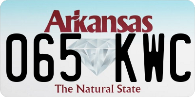 AR license plate 065KWC