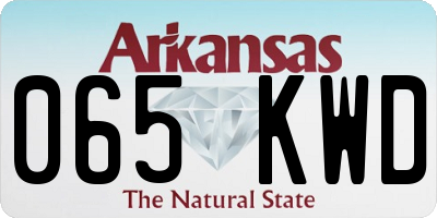 AR license plate 065KWD