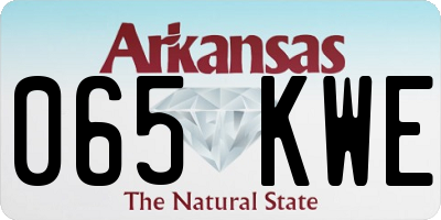 AR license plate 065KWE