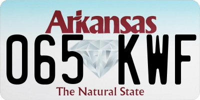 AR license plate 065KWF
