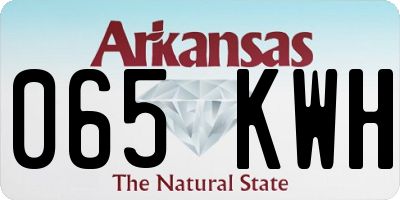 AR license plate 065KWH