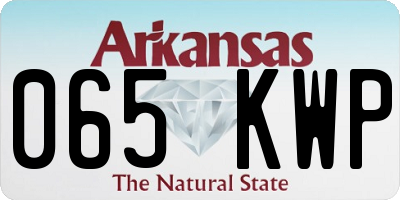 AR license plate 065KWP