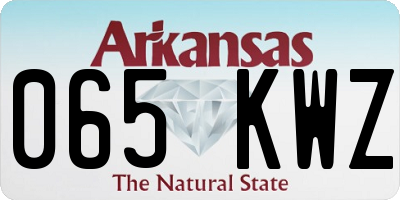 AR license plate 065KWZ