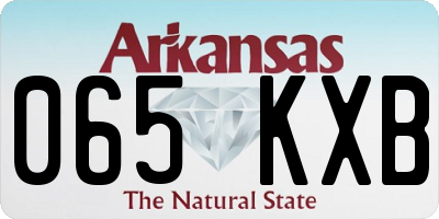 AR license plate 065KXB