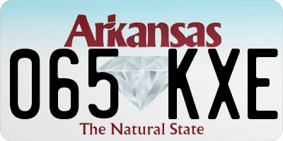 AR license plate 065KXE