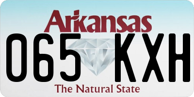 AR license plate 065KXH