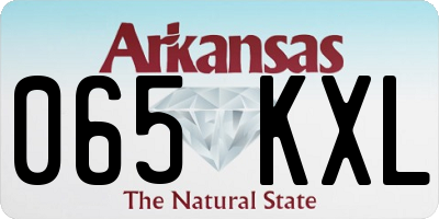 AR license plate 065KXL