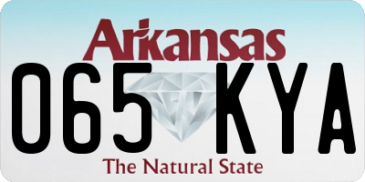 AR license plate 065KYA