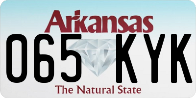 AR license plate 065KYK