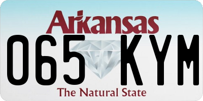AR license plate 065KYM
