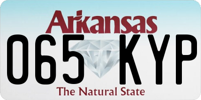 AR license plate 065KYP