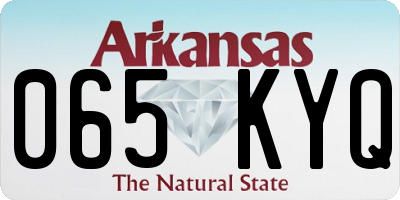 AR license plate 065KYQ