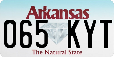 AR license plate 065KYT
