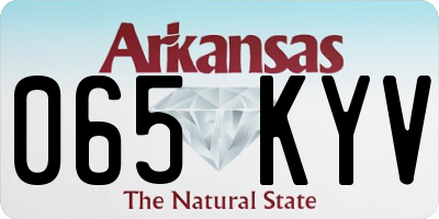 AR license plate 065KYV